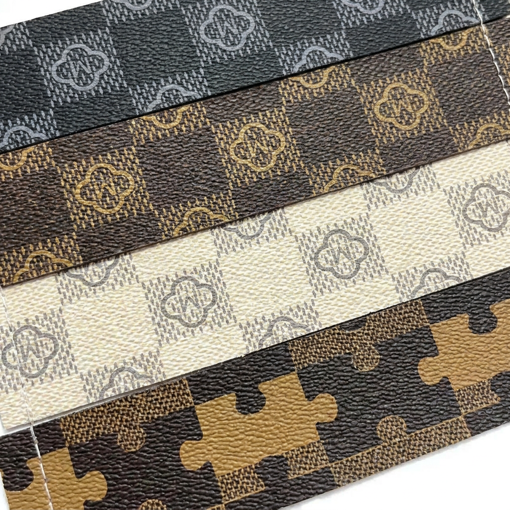 0.8mm Thick PVC Synthetic Leather Water Resistant Abrasion-Resistant for Bag Package