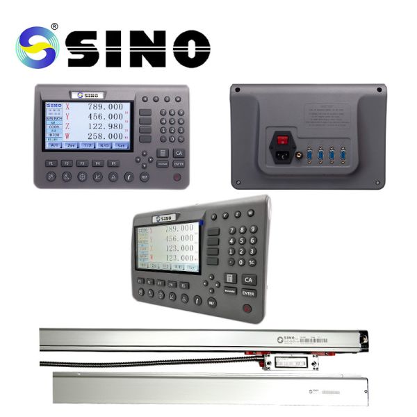 SINO SDS200 4 оси Металлический ЖК-дисплей SINO Цифровая система чтения 285x195x53 см Прочный с линейным кодировщиком