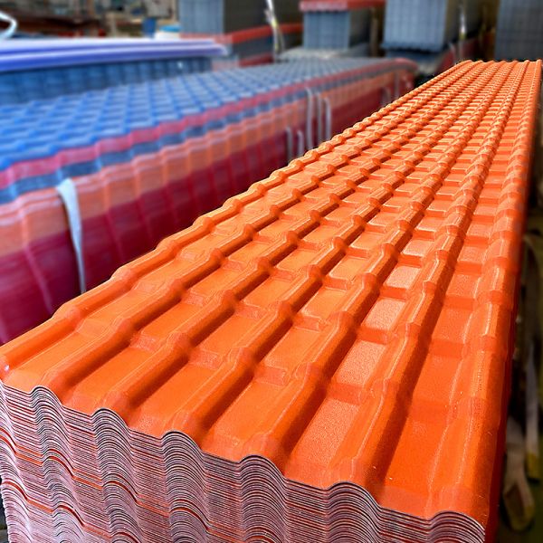 ASA Synthetic Resin Roof Tile 2.5mm-3.0mm Thick for Villa Construction