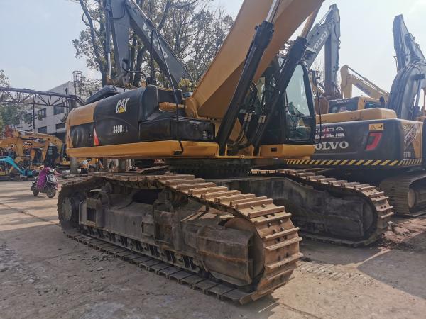 Excavadora de segunda mão CAT340D com projeto de aço macio e bomba hidráulica original