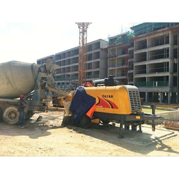 насос 8Mpa  HBT5008K 82kW установленный трейлером конкретный