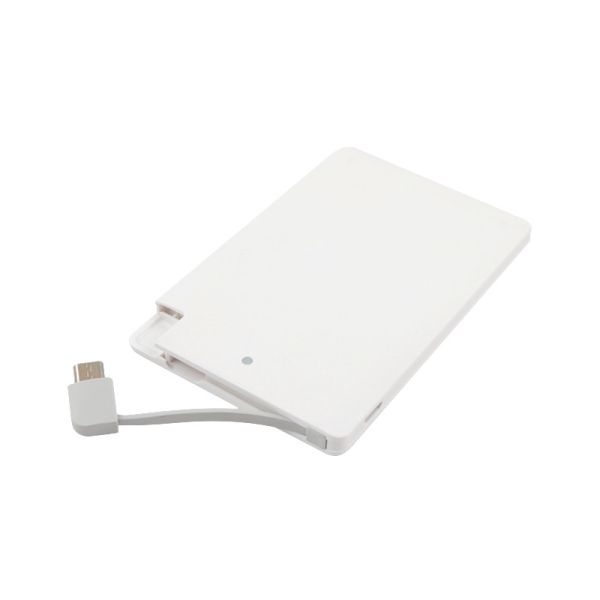 Пластиковый банк силы батареи иона Li банка силы 2400MAH с кабелем