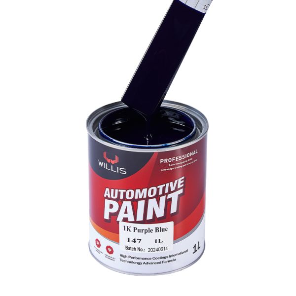 Willis 1K Auto Refinish Basecoat Solid Purple Blue Acrylic Resin Coating Putty Paint Automotive Coating From China