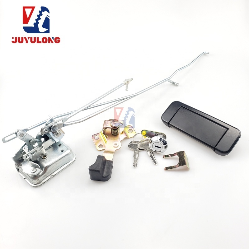 JUYULONG Excavator Parts for Komatsu PC200 PC220 PC240 Cab Door Lock Assembly Inside and Outside Hand in Hand