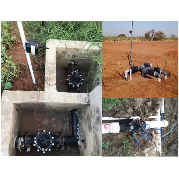 Automated Rain Irrigation Solenoid Valve Remote Control Nylon Material Body