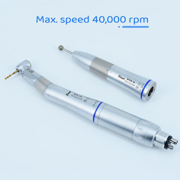 Contre le type bleu à basse vitesse dentaire connexion de la couleur E de Handpiece en métal d'angle