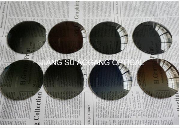 CR39 Uncoated Polarized Eyeglass Lenses Anti UV 1.499 Index 80mm Diameter