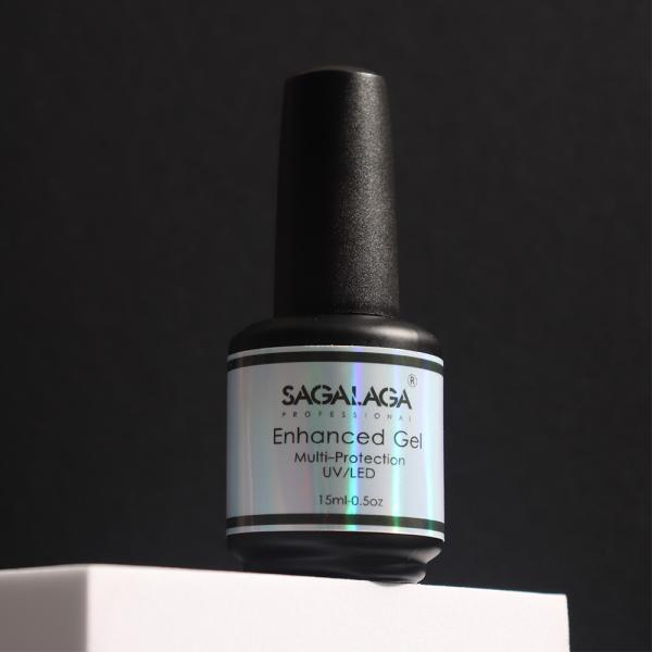 SAGALAGA 15ml Reinforce Gel Soak Off  Uv Gel Polish Reinforcement Gel Nail Polish Long Lasting Salon Spa
