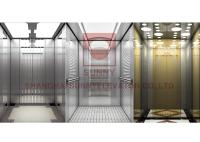 800KG ROSE GOLDEN LUXUEUX MRL ASCENSEUR DE PASSAGERS AVEC MAIN COURANTE EN ACIER INOXYDABLE