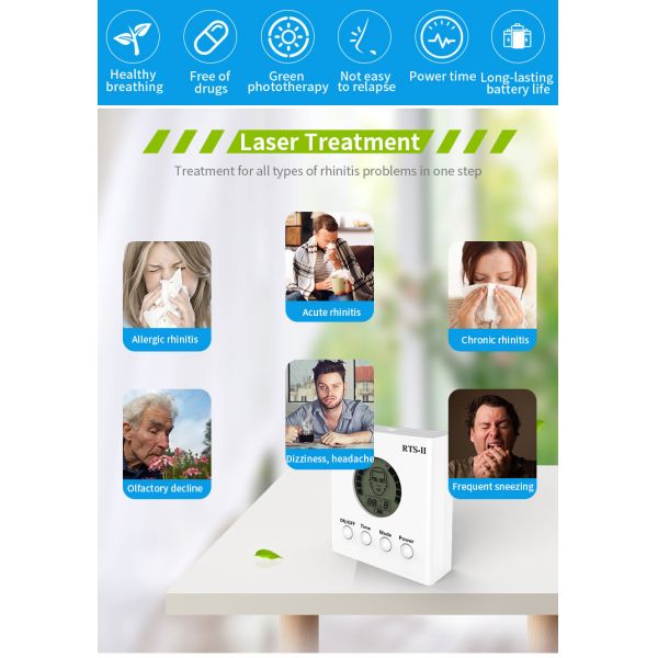 LLLT Red Light Nasal Laser Therapy Device 5 Levels Allergic Rhinitis Treatment Device