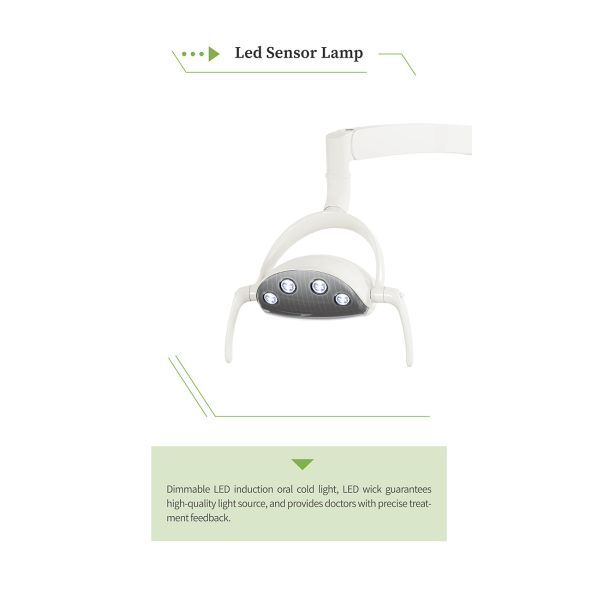 Cast Aluminum Backrest Stomatology Equipment Mobile Dental Cart Unit