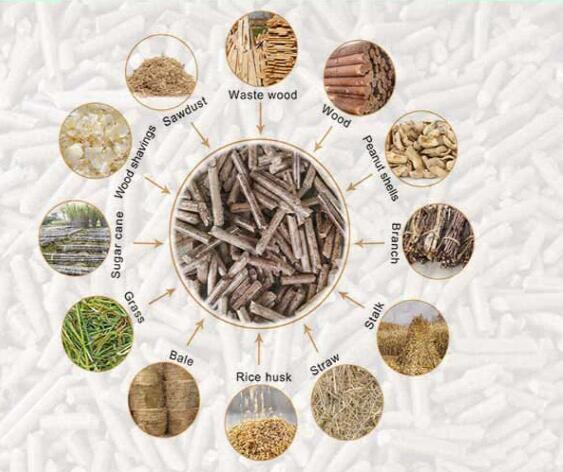 2-12mm Biomass Pellet Production Line Wood Chips Sawdust