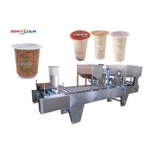 50 - 300ml Cup Fill Seal Packaging Machine With SS304 Structure