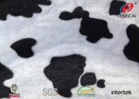 Material brilhante preto e branco de pano de veludo, largura poli escovada da tela 150CM de veludo