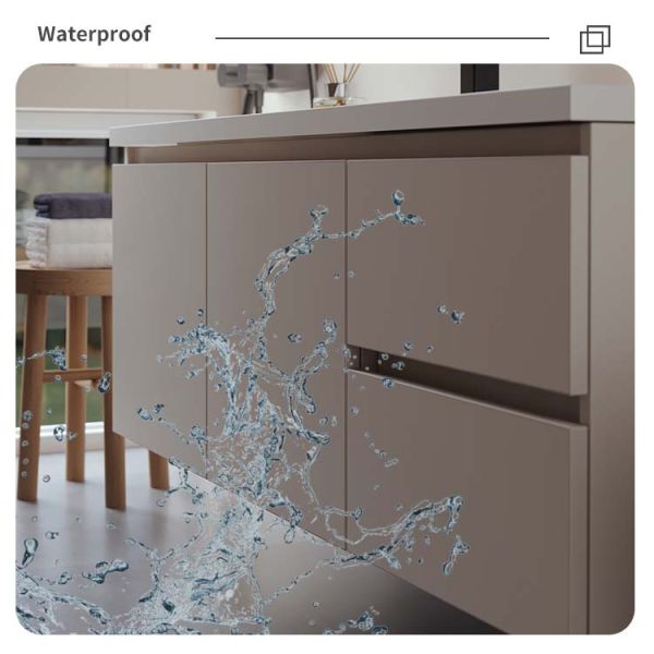 Environmentally Hanging Bathroom Vanity 2 Drawers Wall Mounted