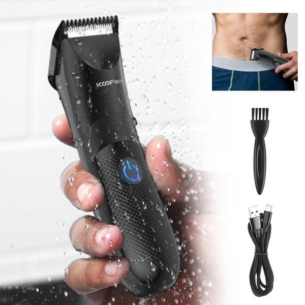 Men Electric Body Trimmer And Shaver eplaceable Ceramic Blade IPX7 Waterproof Razor