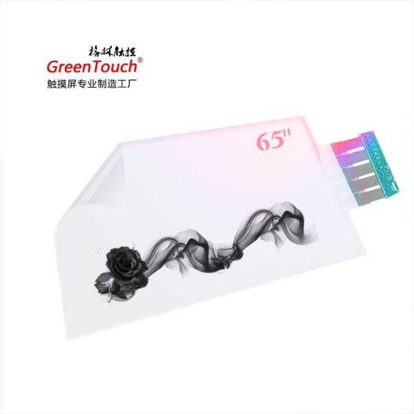 Objects Recognition 65 Inch Interactive Touch Screen Foil Rear Projection Film Clear