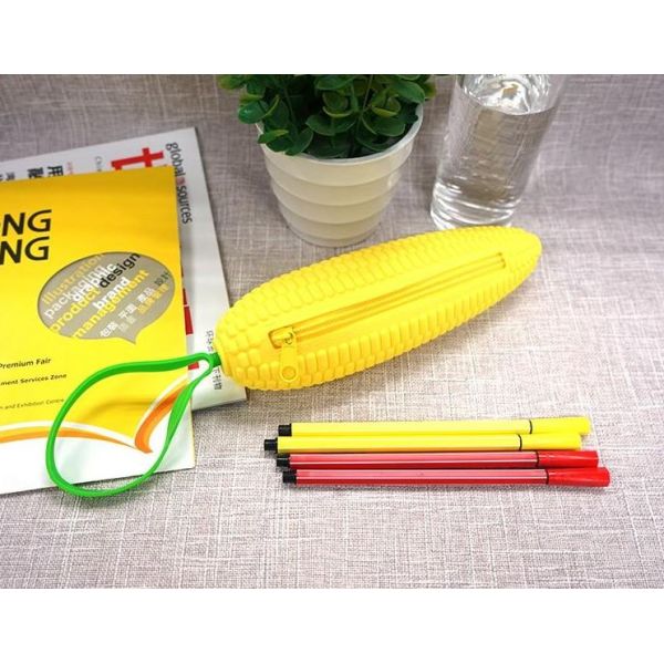 Сумка карандаша плода силикона, мозоль сформировала портмоне монетки случая карандаша силикона детей водоустойчивое с молнией