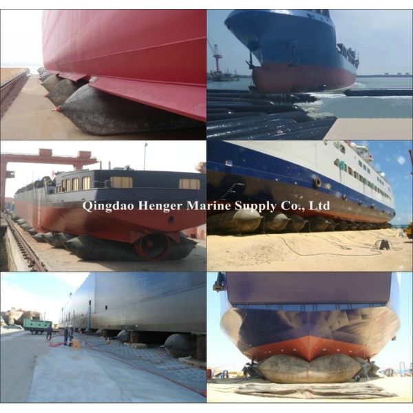 Shipping Launching Inflatable Rubber Airbag For Vessel