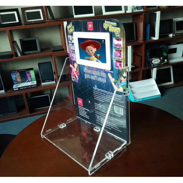 7 inch HD LCD acrylic counter display