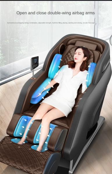 Full Body Electric Shiatsu Massage Chair Zero 135cm SL Track  3D Manipulator