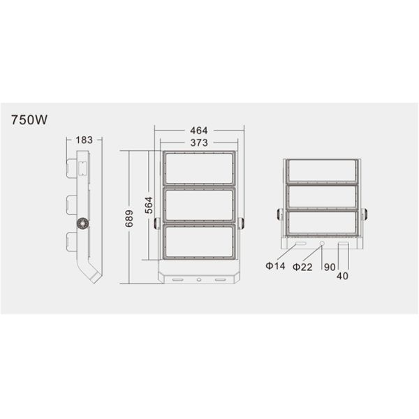 Регулируемые 750 Вт спортивные светофоры Стадионный свет для концертов на открытом воздухе