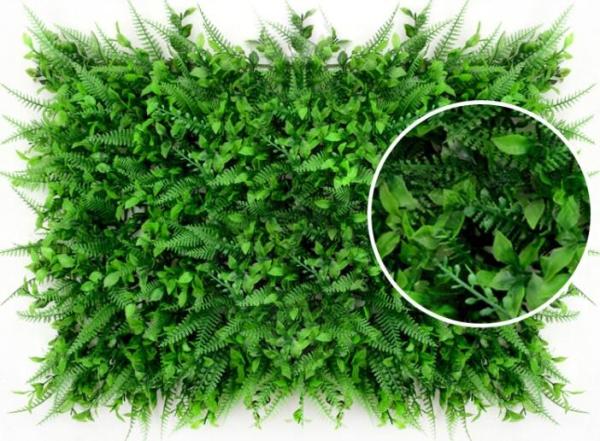 Grape Leave Artificial Green Plants , Artificial Hedge Screening Wall