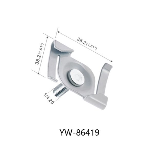 Z Twist On Metal Ceiling Clip Iron Material White / Nickel / Chrome Finished YW86419