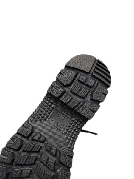 Heat Resistant Military Leather Boots Rubber Outsole Quick Rebound High Elasticity
