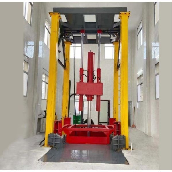 VerticaL 80-100T Auger Hydraulic  Marine Solid   Refuse Trash Waste Refuse Garbage Compactor