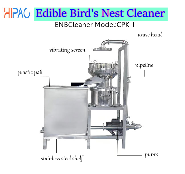 Hipac Automatic Edible Bird Nest Washing Machine for Edible Bird Nest Cubilose Rangnk Nghaat Site Yen Sao Sarang Burun