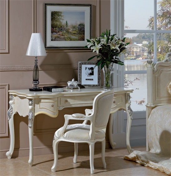 3pcs Household Classic Home Office Desks European American Solid Wood Computer Desk