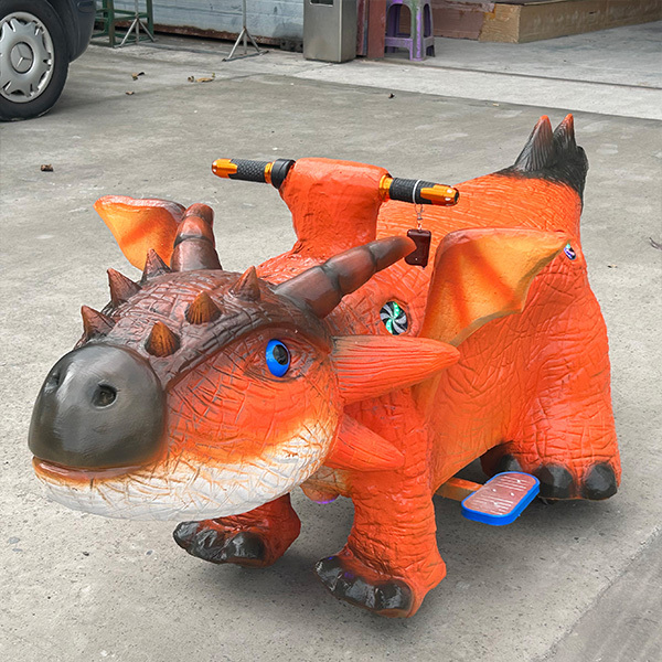 Attractive Funny Kids Ride On Walking Dinosaur Scooter For Shopping Center Play House