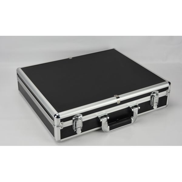 Черная алюминиевая переносная сумка 400*360*200mm инструмента, алюминиевый портфель инструмента для продажи