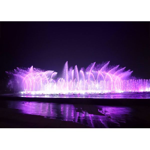 Fascinating Musical Water Fountain Project , Dancing Pool Fountain OEM Design