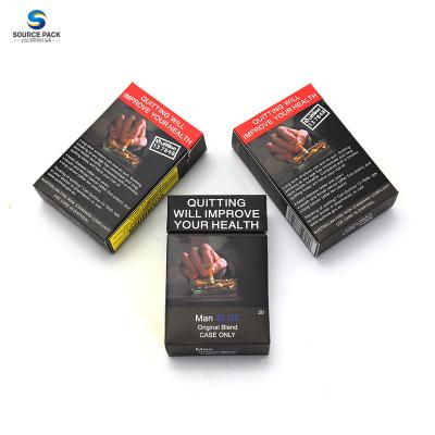 Eco Friendly Custom Flip Top Cigarette Boxes Empty Smoking Cigars Tobacco Boxes