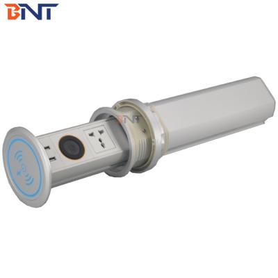 waterproof motorized electric kitchen pop up socket with uk plug and universal power