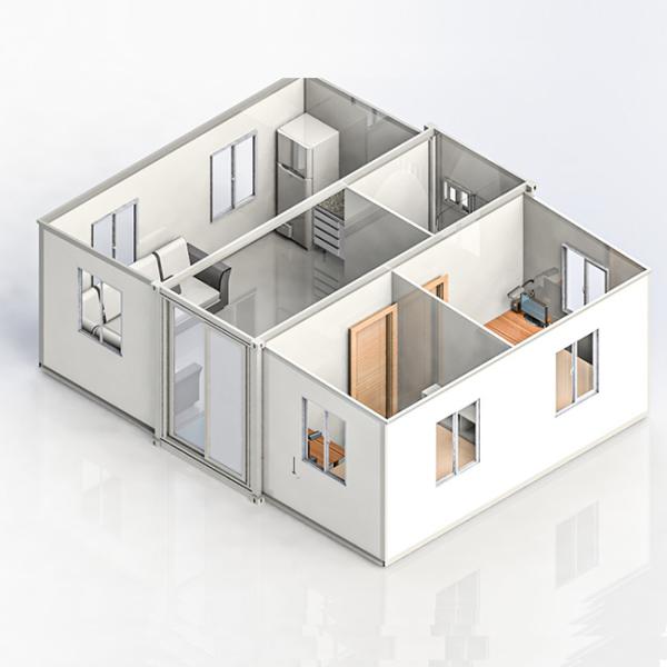 Temporary Foldable Container Homes Collapsible Container House For Emergency Rescue
