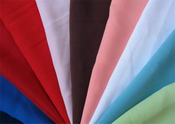 Woven & Dyeing 300T Polyester Pongee Fabric Colorful Eco - Friendly
