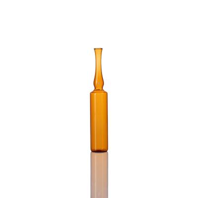 Frascos de vidro âmbar médicos de tamanho padrão ISO 25ml frascos de ampolas frascos tubulares de cosméticos