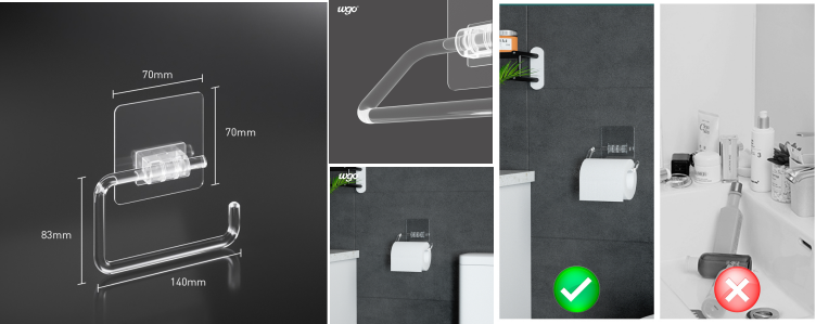 Штуцер Bathroom не не устанавливает установленную инструментами ручку держателя крена туалетной бумаги сильно дальше