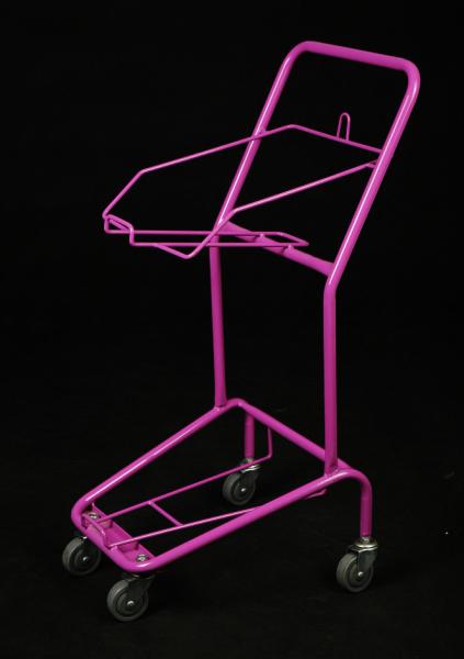 Personal Shopping Trolley Folding Luggage Cart 4 Swivel Flat Bearing 5 Castors