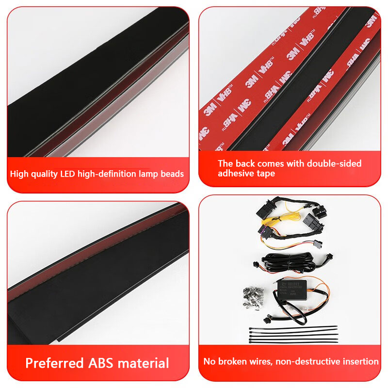 2019- Modelo 3 5YJ3 Ramas de luces traseras dinámicas mejoradas y modificadas para modelos Tesla Y