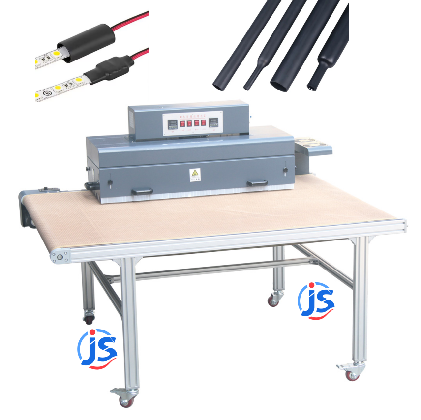 Cable Heat Shrink Tunnel Machines 7.2kW Shrink Tubing Oven With High Temperature Resistant Teflon Mesh