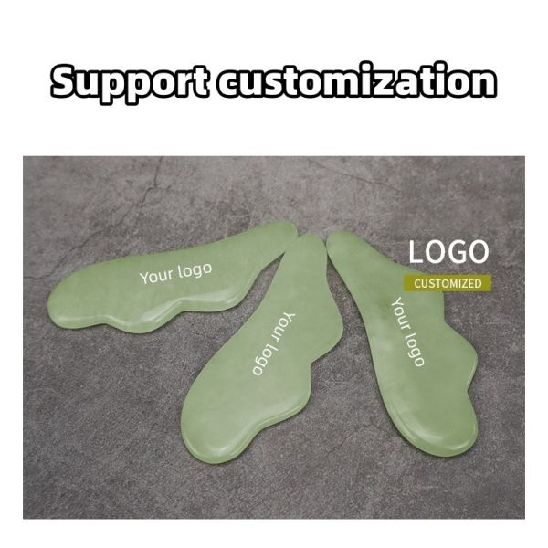 Skin Tightening Lifting Remove Winkles Natural Xiuyan Jade Gua Sha Scraping Massage Board Custom Logo 2024 Best Product