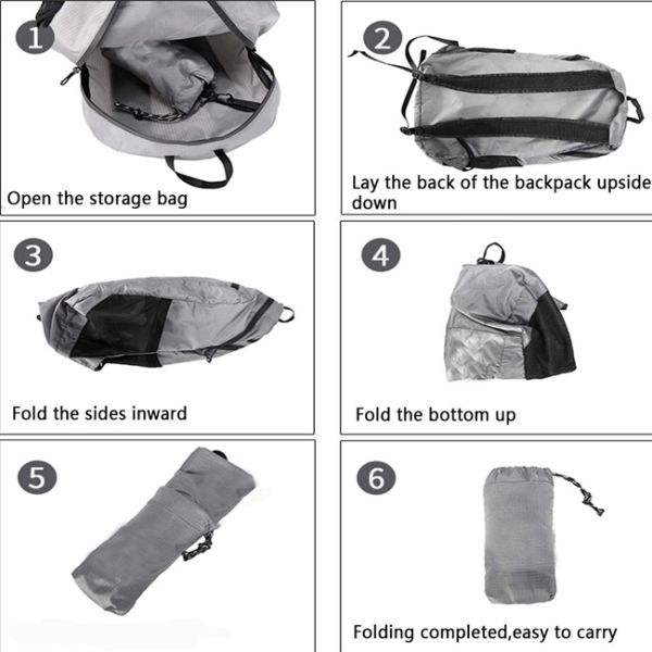 Ripstop Outdoor Waterproof Bag Lightweight Waterproof Hiking Backpack