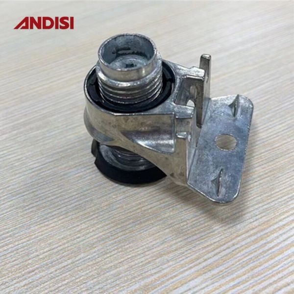 Black Finish Zinc Alloy and ABS Adjustable Glide for Furniture Legs 50kg Load Capacity