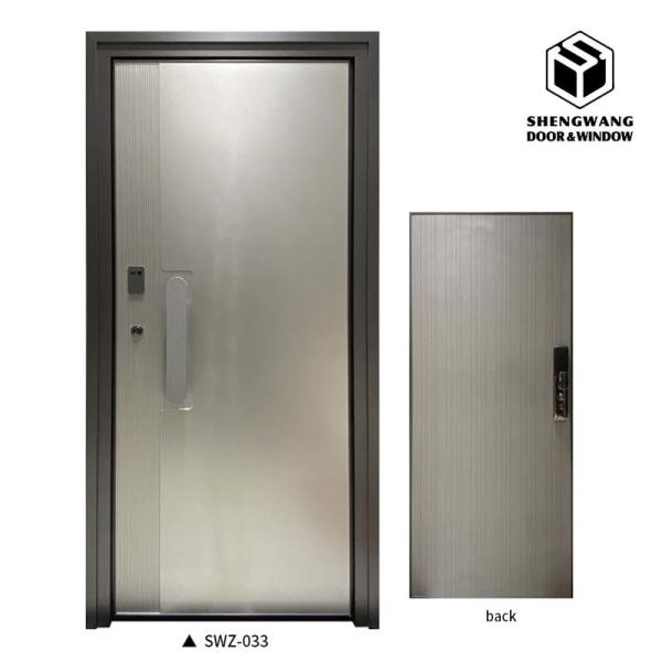 Silver Gray Sliding Room Doors For Internal Safety And Protection Application