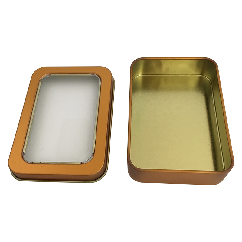 Customized Print Fashion Metal Tin Box Rectangle Shape for DVD CD Packaging