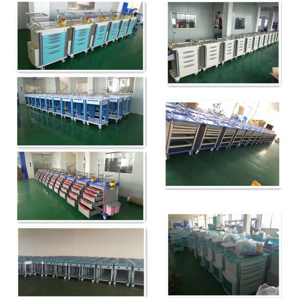 Medication Trolley Hospital Medical ABS Anesthesia Trolley Cart